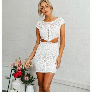 White lace dress
